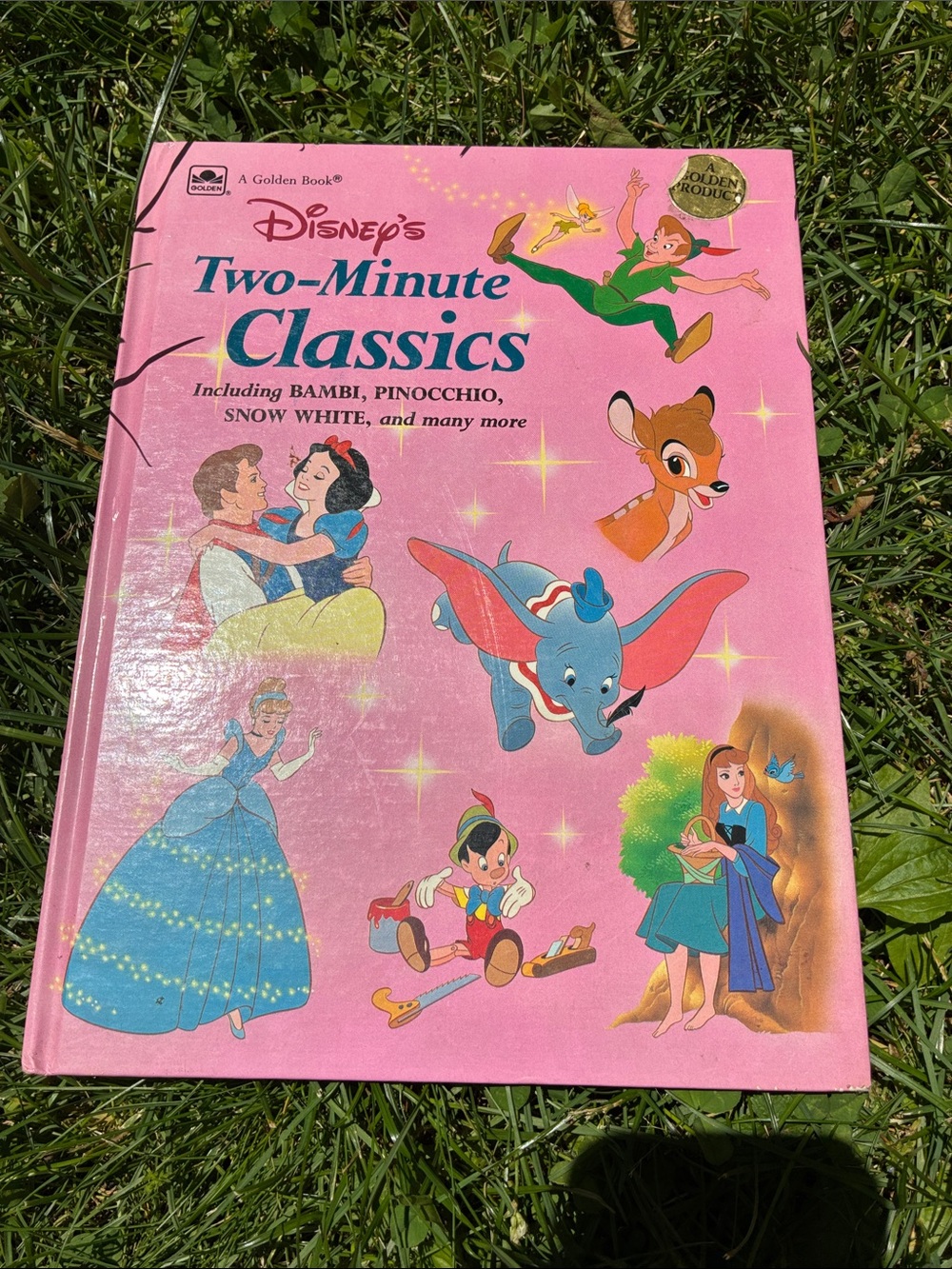 Disney Two-Minute Classics Storybook Vintage 1988 Hardcover Bambi Snow White etc